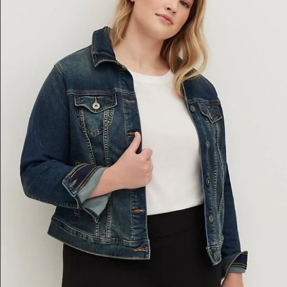 Torrid Blue Denim Jean Jacket 4X